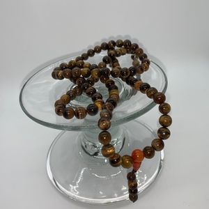 tigers eye prayer beads